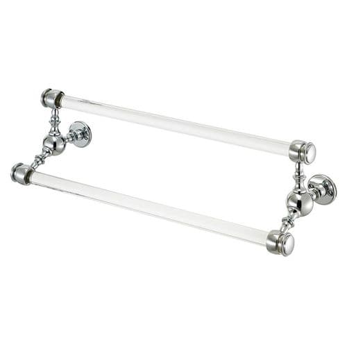 5-375-18 - Sterlingham Classic Double Glass Towel Bar 18"