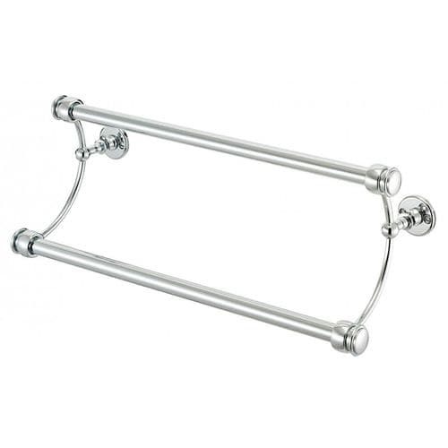 5-405-23 - Sterlingham Classic Double Glass Crescent Towel Bar 23"