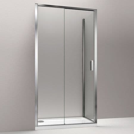 CLEARANCE - Kohler Torsion 1400 x 800mm Sliding Door Corner Shower Enclosure - 1.1853.114G