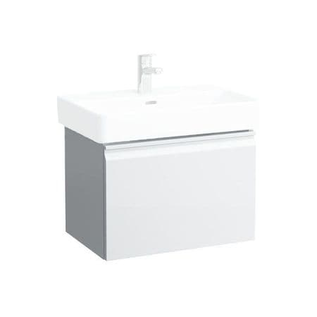 CLEARANCE - Laufen Pro S 550mm x 390mm White Matt Vanity Unit with 1 Drawer - 4.8303.1
