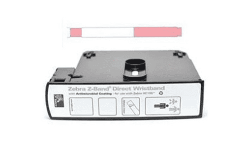 10006995-5K Zebra Z-Band Direct, Adult , Pink Pre-Print