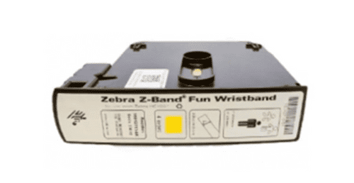 10012713-2K Zebra Z-Band Fun Yellow Cartridge Wristbands