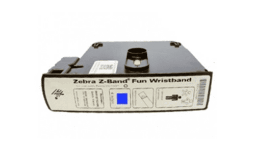 10012713-3K Zebra Z-Band Fun Blue Cartridge Wristbands
