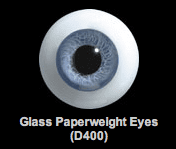 Glass Paperweight Eyes D400
