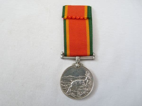 African Service  Medal in solid silver