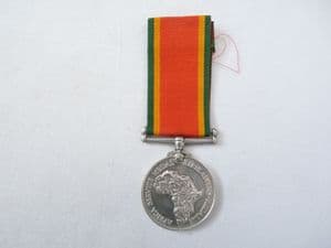 African Service  Medal in solid silver