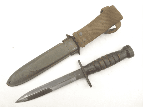 American M1 carbine M4 bayonet and scabbard,  Camillus 1953 contract **SOLD**