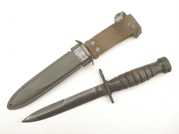 American M1 carbine M4 bayonet and scabbard,  Camillus 1953 contract **SOLD**