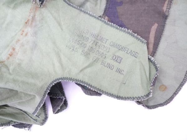 American M1 helmet cammo cover