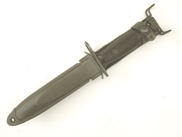 American M16 and AR15 M7 bayonet and scabbard
