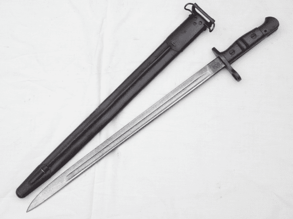 American Model 1917 bayonet wire- hanger scabbard, 1918 marked instead of 1917 **SOLD**
