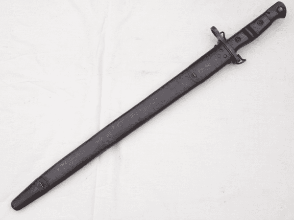 American Model 1917 bayonet wire- hanger scabbard, 1918 marked instead of 1917 **SOLD**