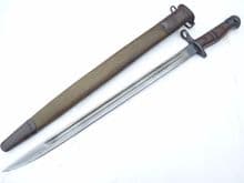 American Model 1917 bayonet with wire-hanger scabbard  **SOLD**