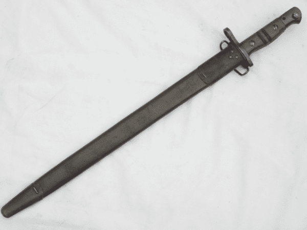 American Model 1917 Remington made bayonet and wire hanger scabbard /2  **SOLD**
