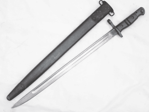 American Model 1917 Winchester made bayonet and wire hanger scabbard **SOLD**