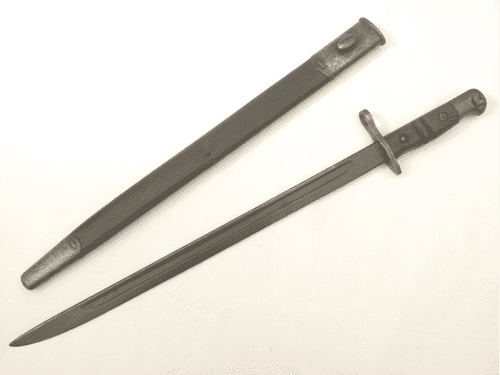 American Remington made Pattern 1913 bayonet, battle damaged to pommel