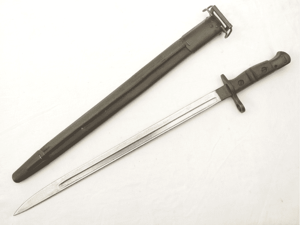 American Remington Model 1917 bayonet and scabbard, wrongly 1918 marked