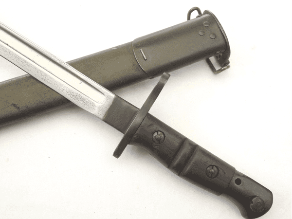 American Remington Model 1917 bayonet and scabbard, wrongly 1918 marked