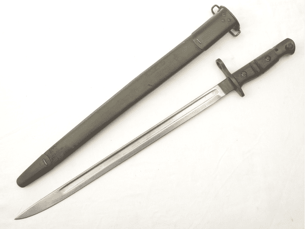 American Remington Model 1917 bayonet and scabbard, wrongly 1918 marked