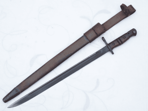 American Remington Model 1917 bayonet, scabbard and Home Guard frog **SOLD**