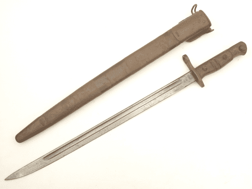 American Remington Pattern 1913 bayonet and M17 Maxim scabbard, US issue