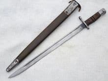 American Winchester made Pattern 1913 bayonet and scabbard, dated 1916 SOLD