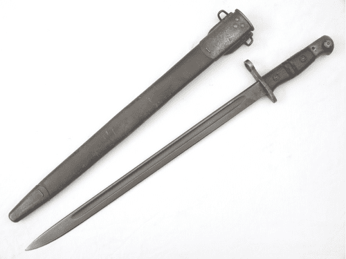 American Winchester Model 1917 bayonet and Maxim scabbard, 1917 dated **SOLD**