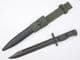 Australian made SLR L1A2 bayonet and scabbard, new/unissued, in frog