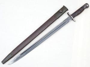 Australian marked Lithgow made Pattern 1907 bayonet and scabbard, 1942 dated  **SOLD**