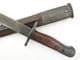 Australian Owen P1944  bayonet and scabbard, 1952 dated