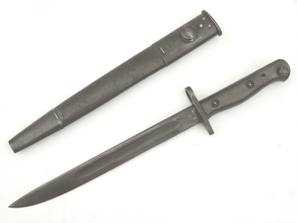 Australian Owen P1944  bayonet and scabbard, 1952 dated **SOLD**
