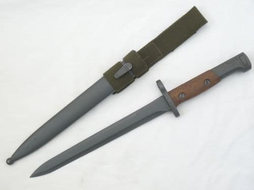 Belgian FN Model 1949 bayonet, scabbard and frog **SOLD**