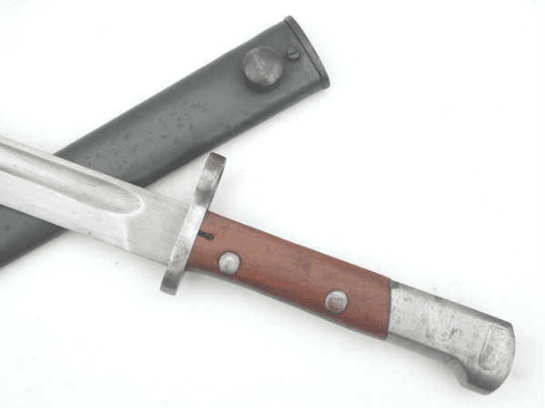 Belgian Mauser M1924 export bayonet and scabbard, pre-war issue