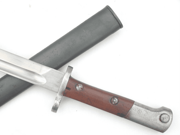 Belgian Mauser M1924 export bayonet and scabbard, pre-war issue