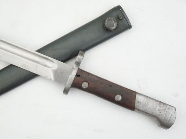 Belgian Mauser M1924 export bayonet and scabbard, pre-war issue/1