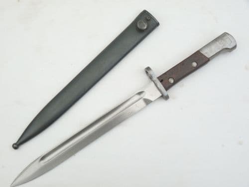 Belgian Mauser M1924 export bayonet and scabbard, pre-war issue/1