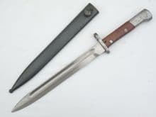 Belgian Mauser M1924 export bayonet and scabbard, pre-war issue
