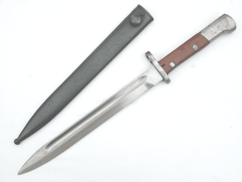 Belgian Mauser M1924 export bayonet and scabbard, pre-war issue