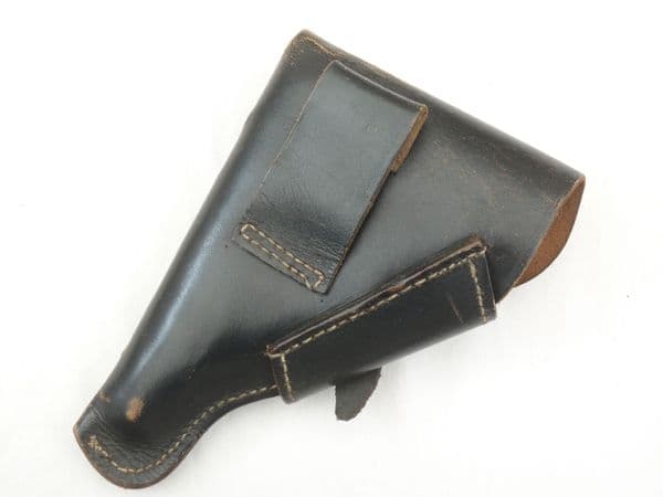 Black leather holster Nazi eagle marked