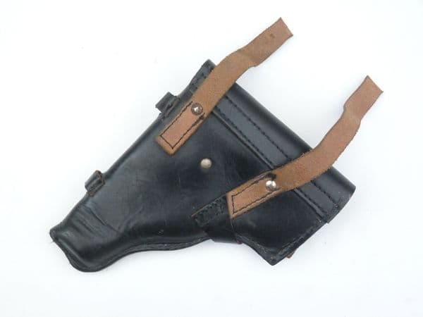 Black leather Makarov holster, Russian made, suit Walther PPK or similar size