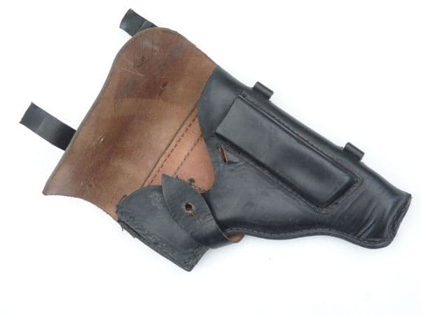 Black leather Makarov holster, Russian made, suit Walther PPK or similar size