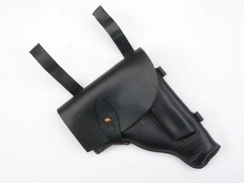 Black leather Makarov holster, Russian made, suit Walther PPK or similar size