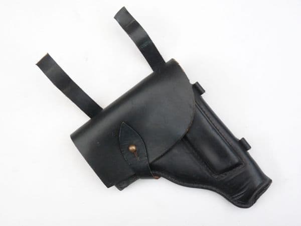 Black leather Makarov holster, Russian made, suit Walther PPK or similar size
