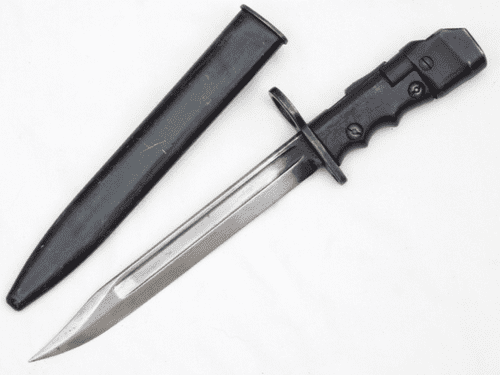 British Lee-Enfield no7 knife bayonet, scabbard **SOLD**