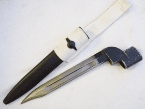 British Lee-Enfield No9 knife bayonet and scabbard, 1949 dated  **SOLD**