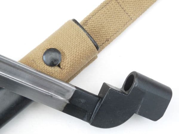 British Lee-Enfield No9 knife bayonet and scabbard, dated 1948, with frog **SOLD**