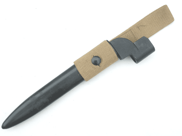 British Lee-Enfield No9 knife bayonet and scabbard, dated 1948, with frog **SOLD**