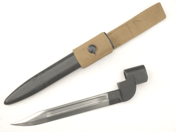 British Lee-Enfield No9 knife bayonet and scabbard, dated 1948, with frog **SOLD**