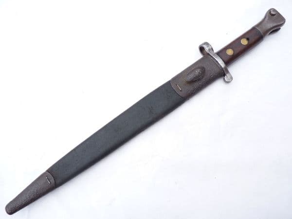 British Lee-Metford bayonet and scabbard, N.R. 58  marked **SOLD**
