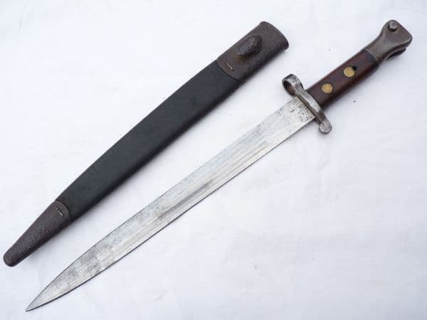British Lee-Metford bayonet and scabbard, N.R. 58 marked **SOLD**